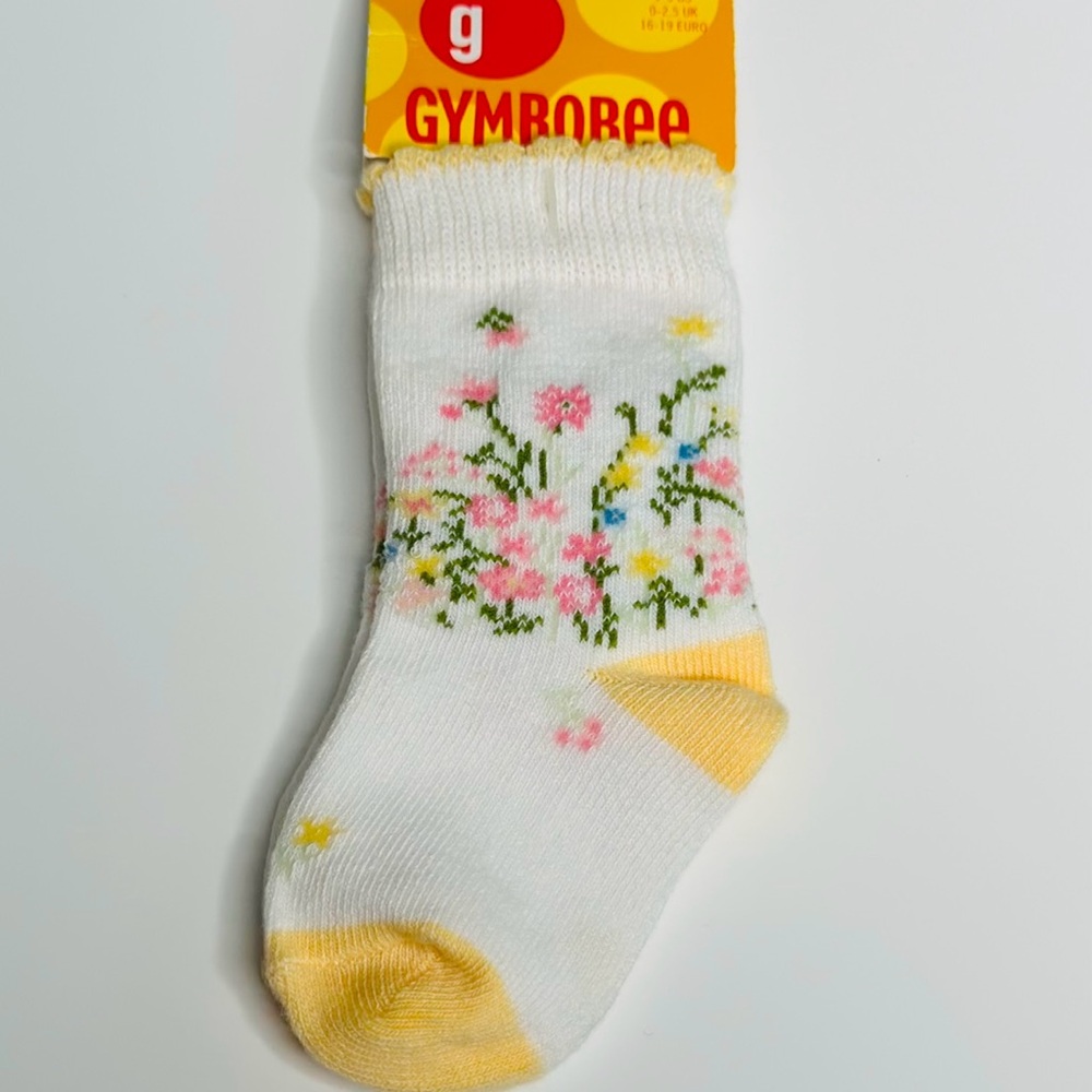 Gymboree Floral Socks • 3-12 Months • New